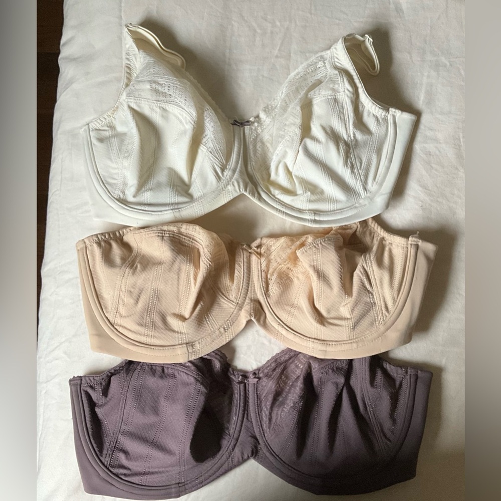Lilyette Enchantment Lace Minimizer Underwire Bra 34 DDD